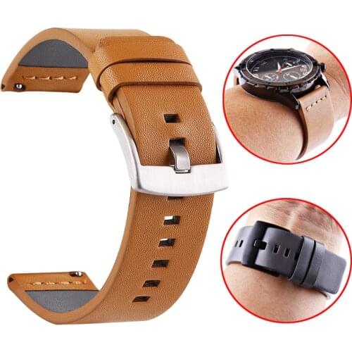 22mm Genuine Leather Strap For Huawei GT 2 GT2 Pro 46mm Watch Straps Replacements Bracelet Honor Magic 1 2 46mm Mens Watch Band