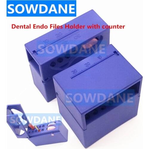 Dental Endo File Box Holder Autoclavable Disinfection Endodontic Root Canal Files Stand with Counter Measure Case 10/20 holes