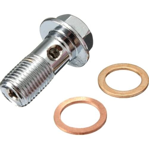 Stainless Steel 10mm M10 x 1.00mm Banjo Bolt Motorcycle Braking For Honda/Kawasaki/Suzuki/Yamaha