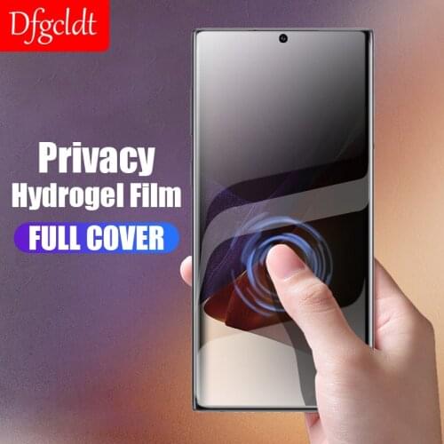 Privacy Screen Protector Anti Spy Hydrogel Film For Samsung Galaxy Note 20 Ultra 8 9 10 S20 S10 S9 S8 Plus S21 Ultra not glass