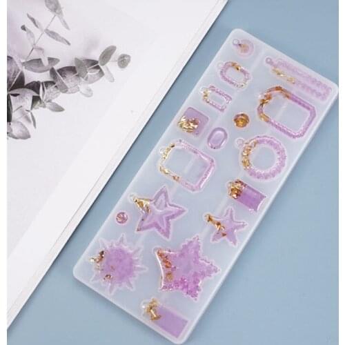 1 PCS Pendants Silicone Mold DIY Jewelry Making Tool Moulds UV Epoxy Resin Decorative Craft