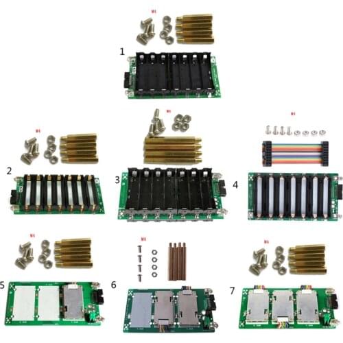2021 New 7S Power Wall Balancer PCB 18650 Battery Holder Case 20/40/60A Protection Board