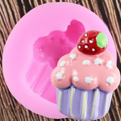3D Ice Cream Cake Silicone Mold Fondant Cupcake Topper Molds Cake Decorating Tools Chocolate Candy Gumpaste Mould Kitchen Baking