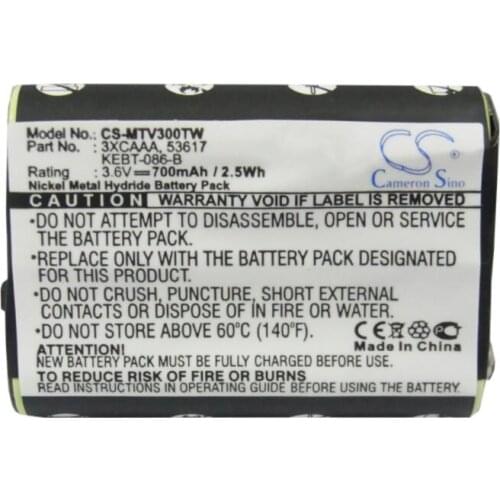 Cameron Sino 700mAh battery for MOTOROLA FV300 FV500 FV700 FV700R SX500R SX600 SX800 SX800R SX900 SX900R 3XCAAA 53617