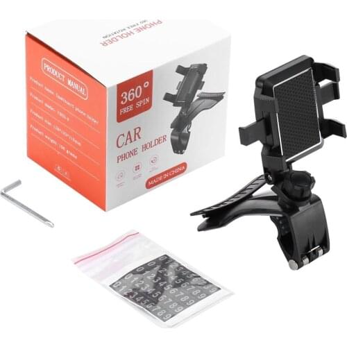 Car Phone Holder Car Dashboard Rearview Mirror Air Outlet Universal Durable Car Navigation Swivel Bracket