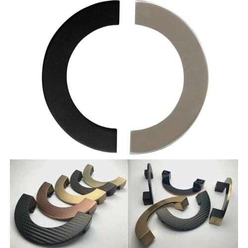 2Pcs/Lot CC=96MM Zinc Half Circle Open Pull Handle Furniture bath kitchen closet cupboard