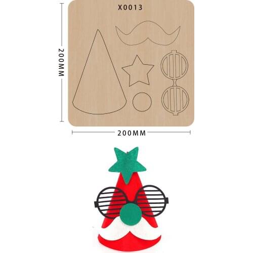 Wooden cutting dies Scrapbooking DIY Christmas tree dies Cut moulds die cut Making Decor Supplies Dies