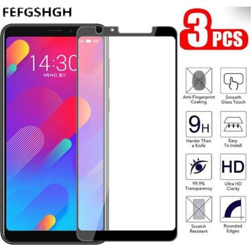 For Meizu V8 Glass Tempered Glass Film 9H Full Glue Full Cover Screen Protector For Meizu V8 Meilan M8 M813Q M813C