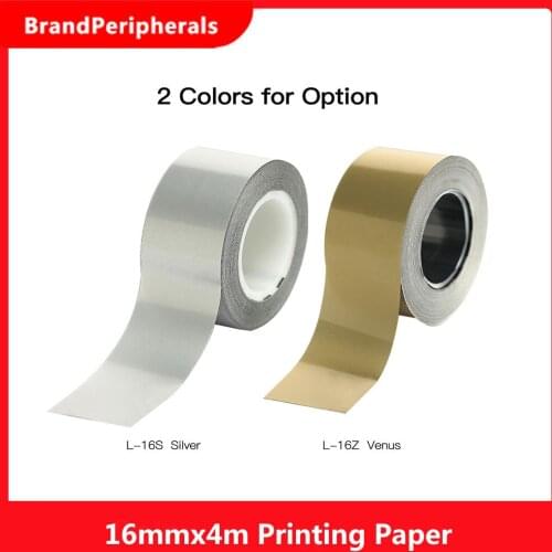 MAKEID 16mmx4m Adhesive Label Maker Tape Thermal Printing Paper Sticker Waterproof Tear-Resistant for MAKEID M1/L1