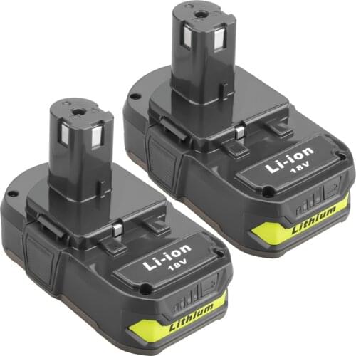2pcs 18V 3000mAh Li-ion Rechargeable Battery for Ryobi ONE cordless Power Tools BPL1820 P108 P109 P106 P105 P104 P103 RB18L50