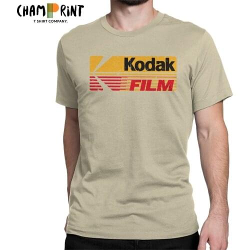 Mens Kodak Film Vintage T Shirt Cotton Clothing Funny Short Sleeve O Neck Tees Classic T-Shirts