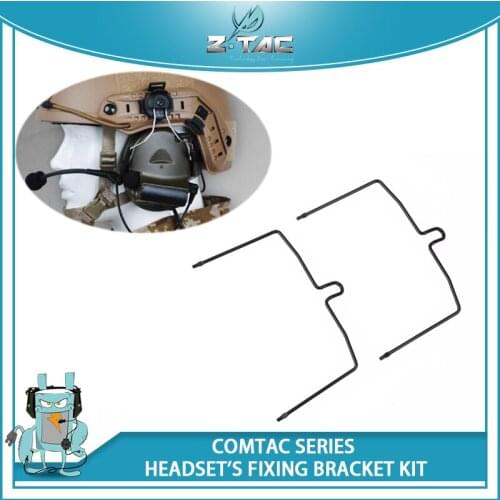 Z-Tactical Airsoft COMTAC Series Headsets Fixing Bracket Kit for peltor comtac ii/i Headset Hunting Accessories AA141