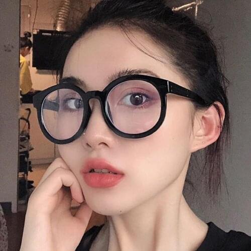 Chic Anti Blue Light Protection Women Glasses High Quality Round Wrap Frame Fashion Square Irregular Flat Mirror Sunglasses