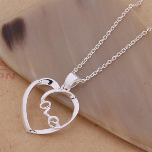Wholesale High quality silver plated Fashion jewelry chains necklace pendant WN-149