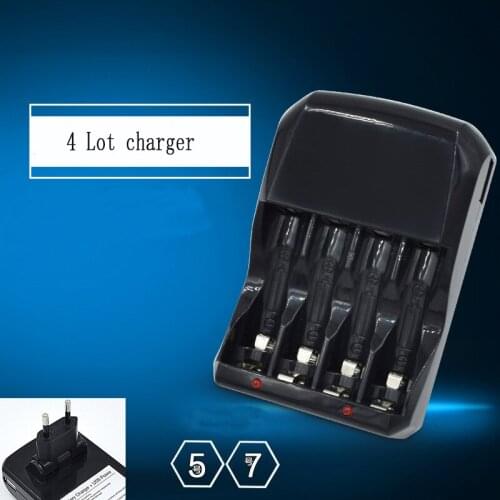 Original PALO C804U With 4 Slots and LCD Support Short Circuit Protection for AA / AAA NiCd NiMh Rechargeable Battery Charger