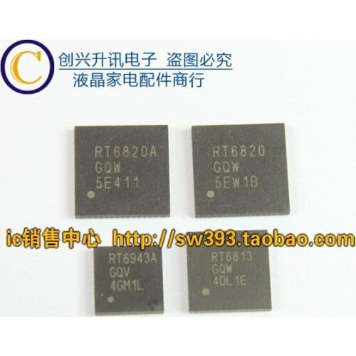 Original RT6820AGQW RT6820GQW RT6943AGQV RT6813GQW QFN