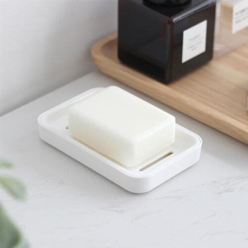 Soap Dish Plastic Creative Double Layer Soap Case Soap Rack for Bathroom