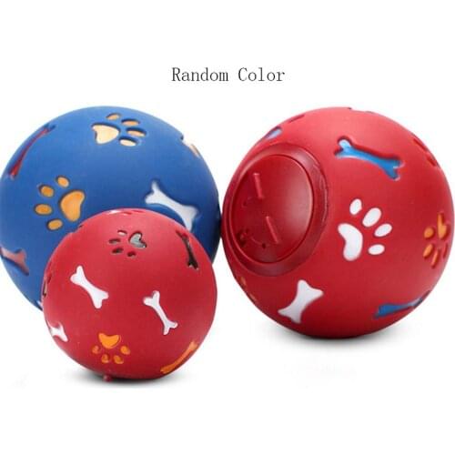 Dog Toys Rubber Balls Chewing Toys Pet Puppy Tooth Cleaning Chew Ball Interaction Bite-Resistant For Small Medium Dogs Cats