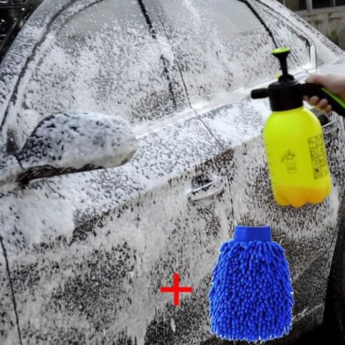 Hand Operated Pressurized Snow Foam Sprayer Foam Cannon Foam Nozzle Hand Pump 2L Bottle Car Wash Window Cleaning Foam Generator