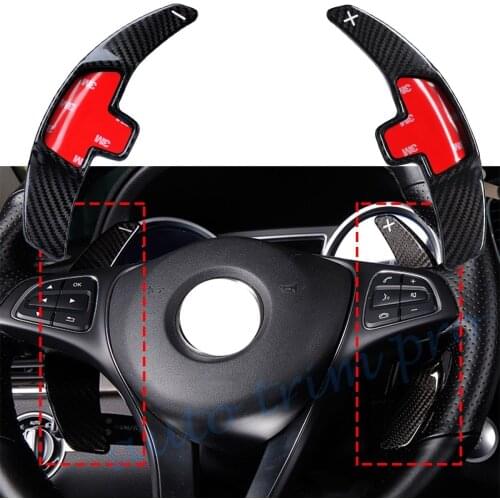 Carbon Fiber Shift Paddle Shifter Steering Wheel DSG Fit For Benz C117 C292 W218 X156 W212 W205 A B C E S Class