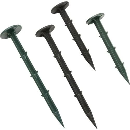 Farming plastic spike Barbed Ground nail 11cm 15cm Plastic Film Fixed Pegs Mulch Shading Gardening Fixing Tools15pcs