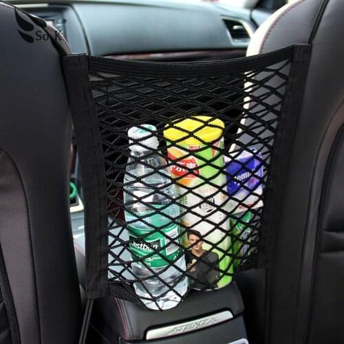 Mesh Trunk Car Organizer Net goods Universal Storage Rear Seat Back Stowing Tidying Auto Accessories Travel Pocket Bag Network