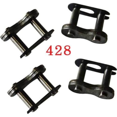 4 Links Master Link Chain Joiner For 428 Chain ATV Chain Pit Dirt Bike Coolster Taotao Motorcycle