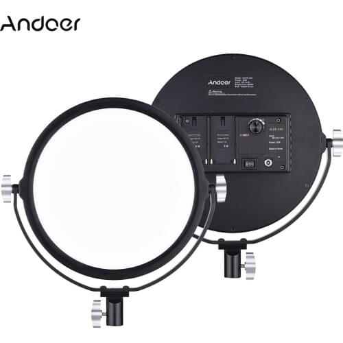 Andoer OLED-260 5600K Color Temperature Dimmable LED Video Light Fill Light CRI 95+ 30W Output Adjustable Brightness