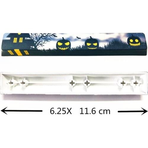 Pumpkin Halloween Dye-subbed Spacebar Keycap Thick PBT Keycaps Cherry Profile 6.25X 11.6 CM for Mechanical Gaming Keyboard