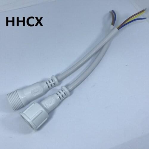 1pairs/lot 2/3/4/5 pin Waterproof Connector Cable Male Plug And Female Plug For LED Light Strips with 40cm Length Cable