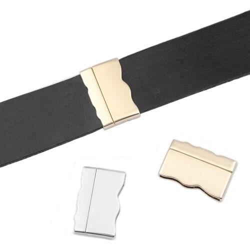 2sets Jewelry Accessories Flat Strong Magnetic Clasp Large Hole Fit 10/15/30mm Flat Leather Cord Strap Jewelry Findings Material