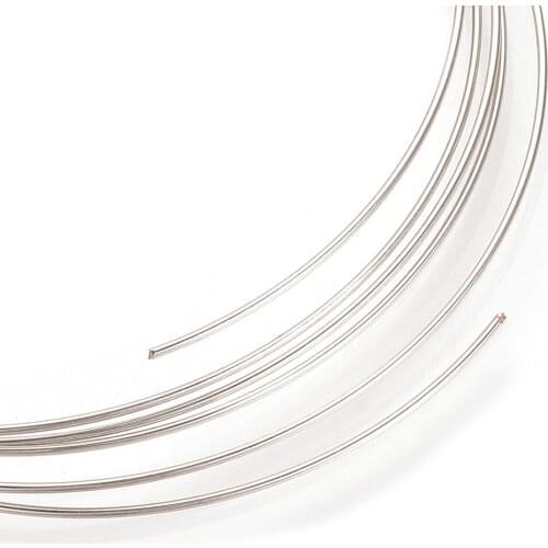 20pcs Platinum Color Stainless Steel Memory Wire 0.5mm for Bracelets Necklace making DIY Jewelry Accessories Finding