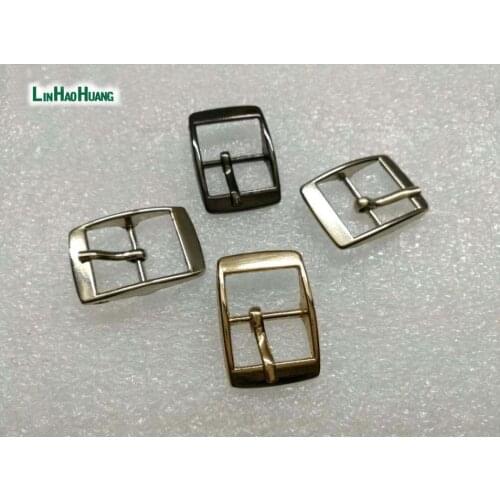 40pcs/lot metal 14mm shoe buckle pin alloy belt buckle high polished silver/black/gold free shipping 2015061210