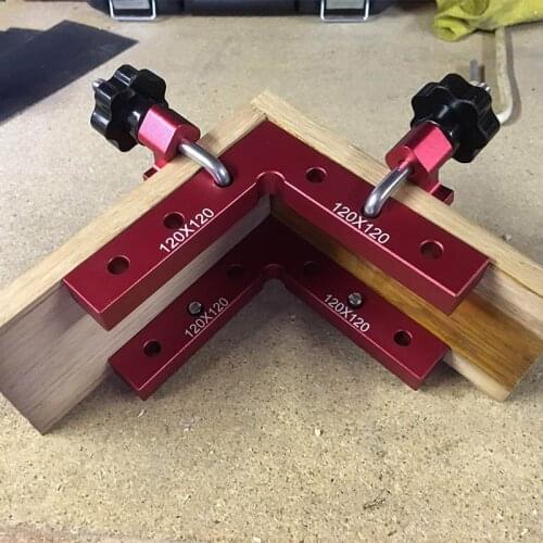 90 Degrees aluminum L-Shaped Auxiliary Fixture Splicing board Positioning Panel Fixed clip Square Ruler Woodworking tool