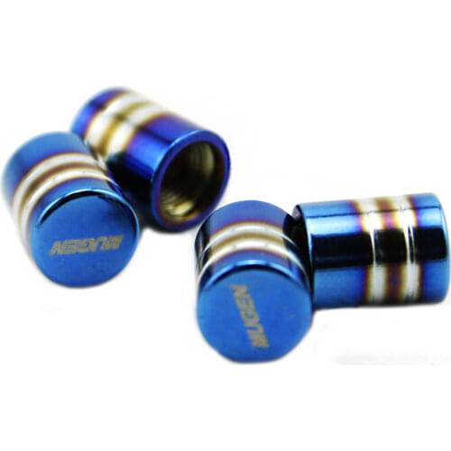 MUGEN 4Pcs/Set Aluminum Alloy Tire Valve Caps Fit For Universal Car Truck Motorcycle Bicycle Valve Stem Cover Tire Accessories