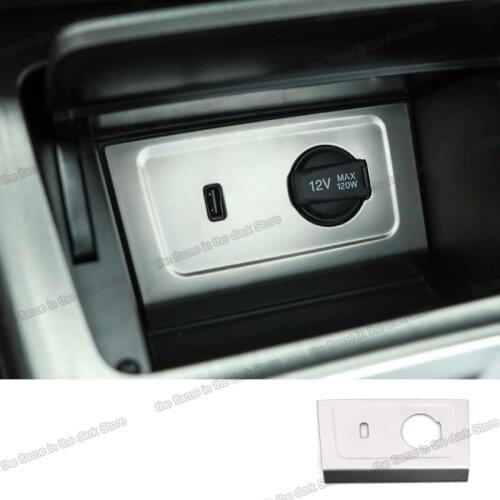 Lsrtw2017 car central control USB port Cigarette lighter panel trims for changan cs55 plus 2019 2020 2021 cs55plus accessories