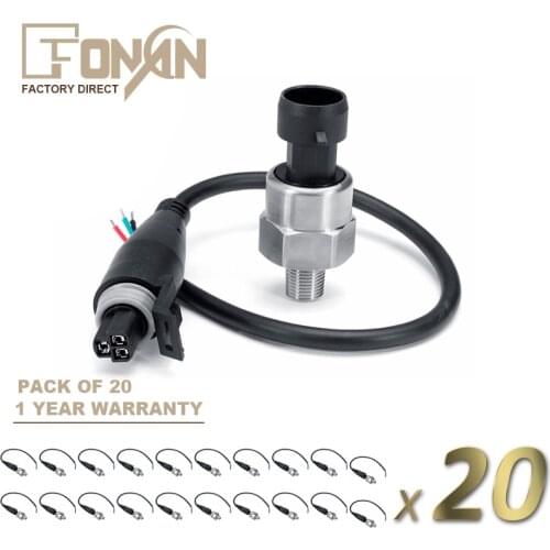 X20 5V Stainless Steel 1/8 NPT Pressure Transducer Sender Sensor For Oil Fuel Air Water 30 100 150 200 300 500PSI