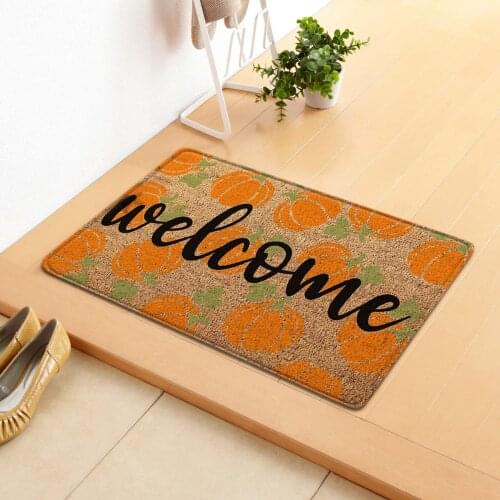 Halloween Decoration Doormat Blanket Home Bathroom Mat Welcome Home Front Door Decorations Halloween Decor 50X80CM