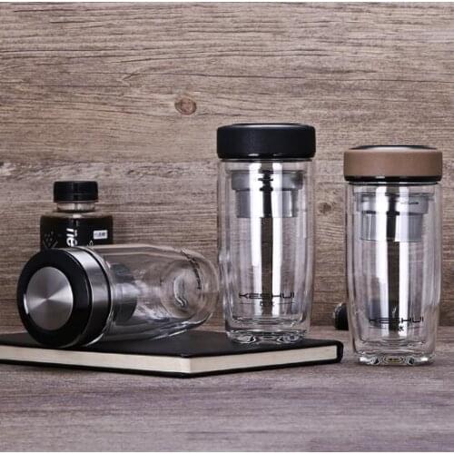 Creative Double Egg Cup High Borosilicate Glass Fashion Big Belly Cup Crystal Gift Tea Cup