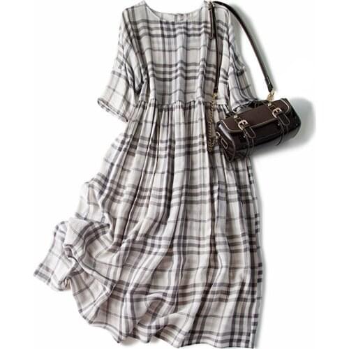 Модные платья в клетку KXMZ China At AliExpress