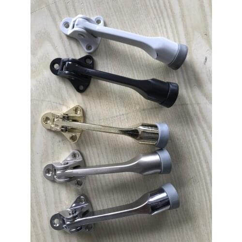 Magnetic Door Stopper Brushed Door Holder Catcher Rubber Buffer Wall Floor Mounted Stopper Home Door Holder