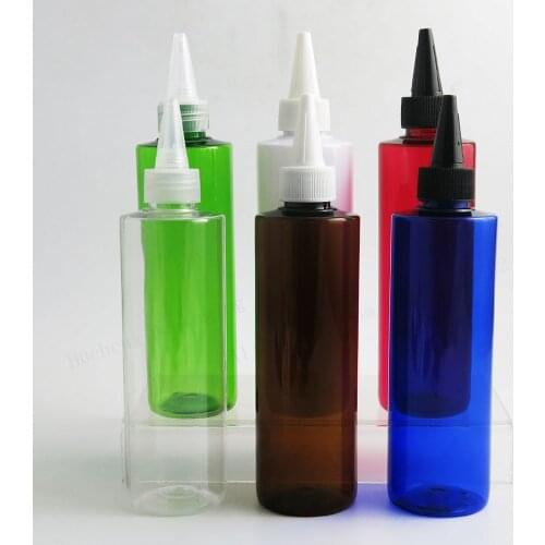 20 x 250ml Refillable Twist vape bottle Plastic Bottles squeezable dropping bottler for Flavorings and liquid Containers