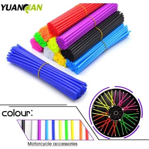 Motocross Spoke Skins Wheel Rim Spoke Covers for SX 125 250 For KAWASAKI klx 250 KLX450R kx 85 for suzuki rmx 250 dr250