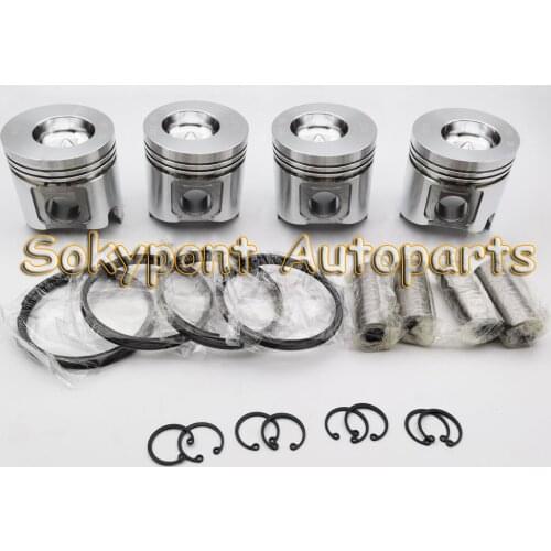 New STD 4TNE88 Cylinder Piston And Piston Ring Kit For Yan-mar YM Excavator Engine