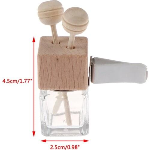 Air Freshener Ornament Perfume Bottle Pendant Essential Oils Auto Car Perfume Bottle Hanging Glass Bottle Car-styling