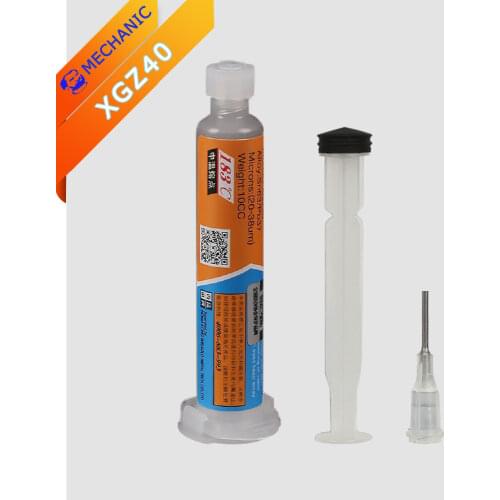 Solder Paste Z40 MECHANIC XGZ40 35G Melting Point 183℃ Flux IPX3 25-45um For SMT BGA CPU Chip Ball Planting etc