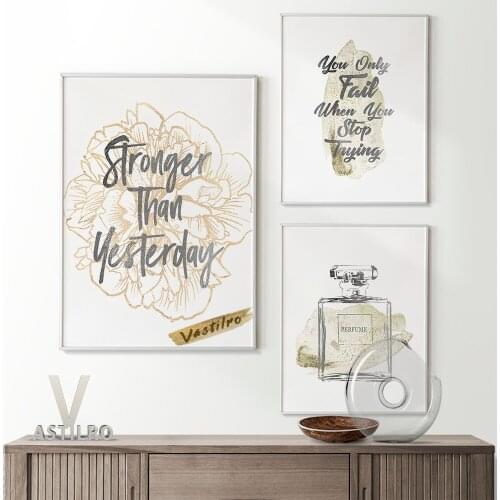 Perfumes Prints Poster Vintage Art Cosmetics Watercolour Canvas Painting Modern Bedroom Living Home Decorate Wall Stickers Gift