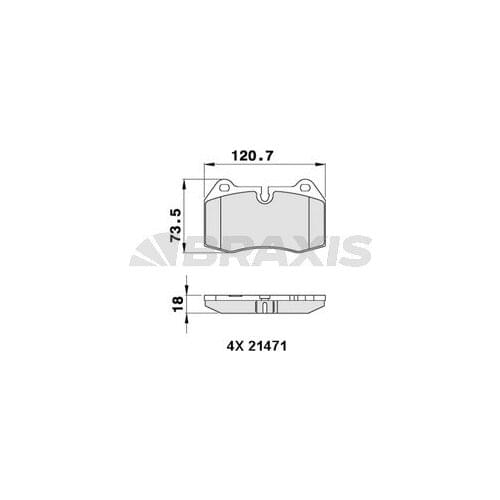 FRONT BRAKE BALATASI BMW E34 M5 9297 E38 735I 9501 E31 34111163922