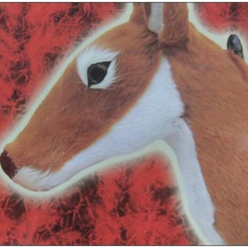 10inch Realistic Deer Head Wall Sculpture Animals Head Wall Hanging Deer Head Home Decor Head Collectible Crafts