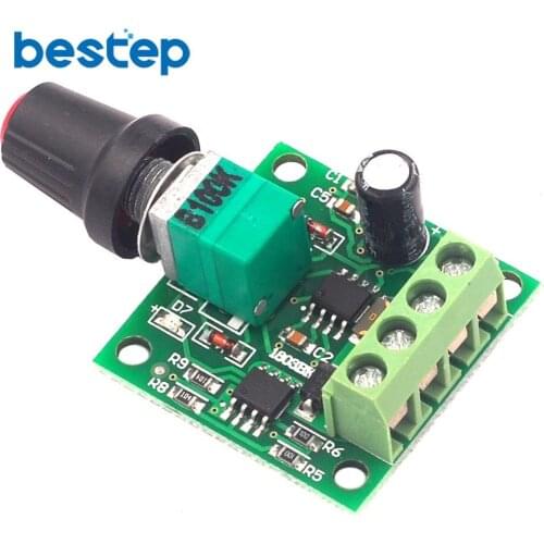 2A Motor Speed Switch Controller PWM Adjustable 1803BK+self-recovery Fuse Voltage DC 1.8V 3V 5V 6V 12V